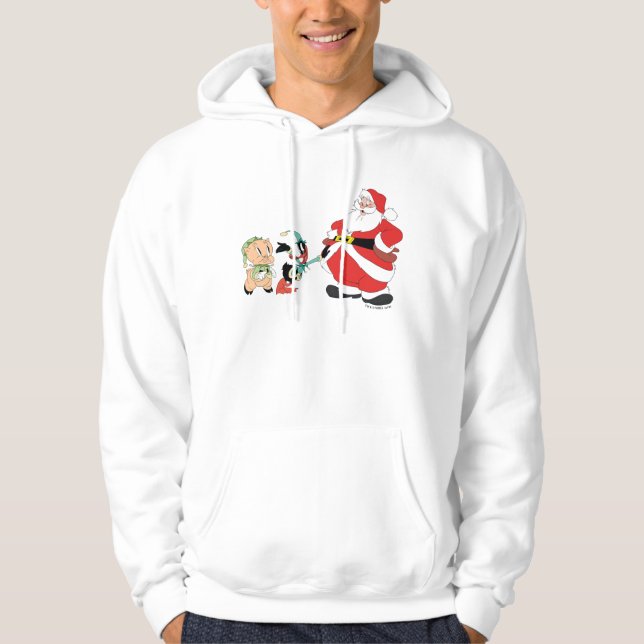 Veste À Capuche Père Noël Elves Porky Pig & DAFFY DUCK™ (Devant)