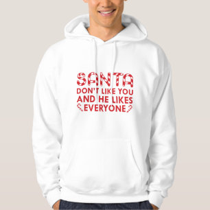 Veste À Capuche Père Noël ne t'aime pas