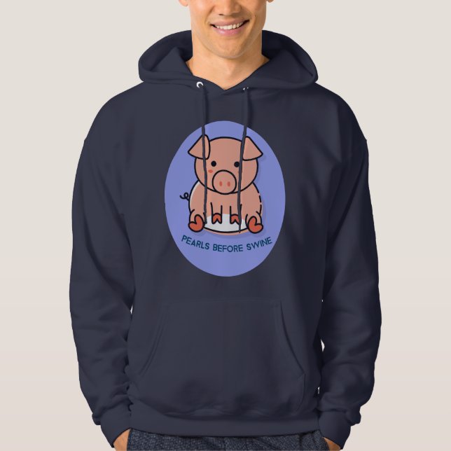 Veste À Capuche Perles avant le porc (Devant)