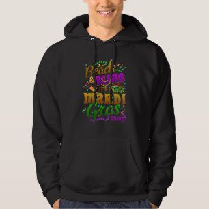 Veste À Capuche Perles et Bling C'est une chose de Mardi Gras Carn