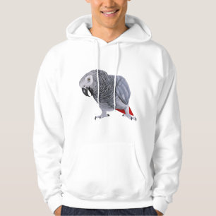 Veste À Capuche Perroquet Gris Africain