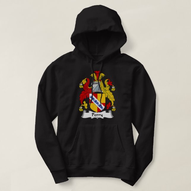 Veste À Capuche Perry Coat d'armoiries Famille Crest (Design devant)