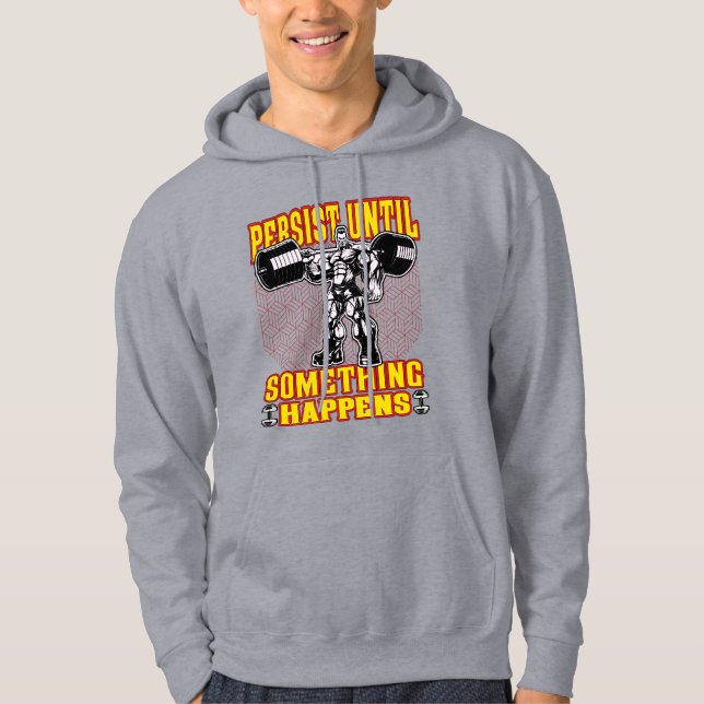Veste À Capuche Persistance Gym Motivation - Poids (Devant)