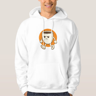 Veste À Capuche Personnage de dessin animé de tasse à café drôle
