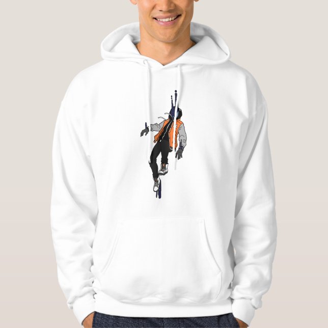 Veste À Capuche personnage graffiti (Devant)
