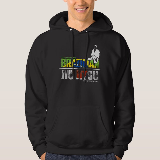 Veste À Capuche Personnalisable Jiu-Jitsu Brésilien (Devant)