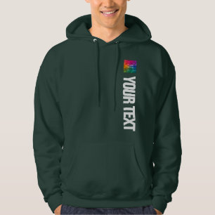 Veste À Capuche Personnalisé Ajouter Image Texte Modèle Mens Moder