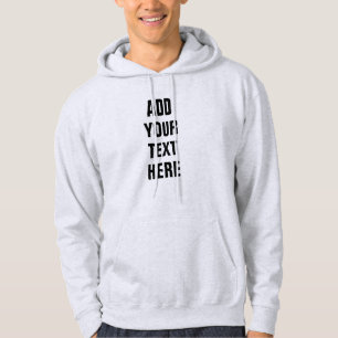 Veste À Capuche Personnalisé Ajouter votre texte ici Double face H