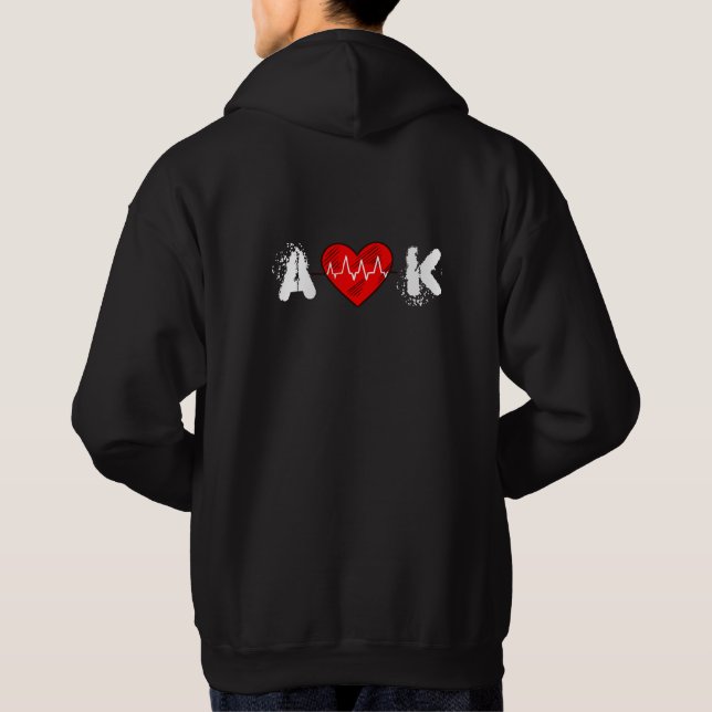 Veste À Capuche Personnalisé J'aime ma petite amie (Dos)