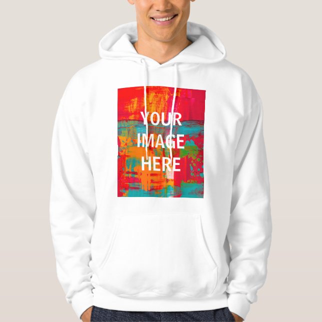 Veste À Capuche Personnaliser Ajouter un logo image Personnaliser  (Devant)