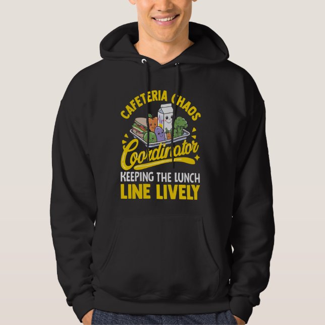 Veste À Capuche Personnel de la cafétéria de l'école Coordonnateur (Devant)