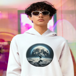 Veste À Capuche Petit-déjeuner lunaire - Style de rue dans l'espac