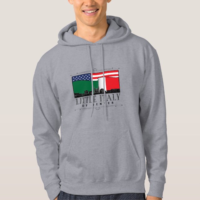 Veste À Capuche Petit Italie de Denver Classic Logo GRAY (Devant)