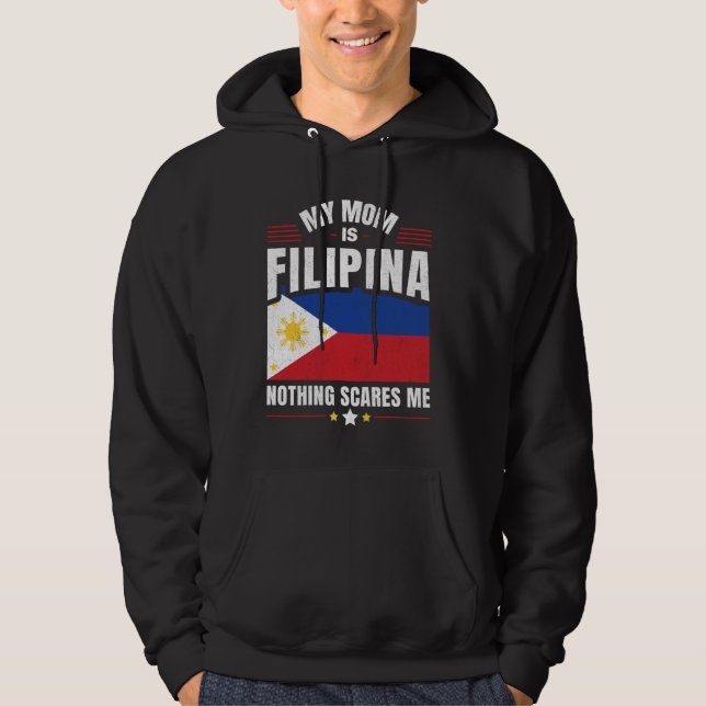 Veste À Capuche Philippines Philippine Ma Mère FILIPINA Rien Sc (Devant)