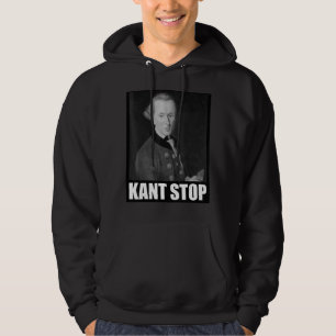 Veste À Capuche Philosophie de Slogan Kant Stop Meme Emmanuel