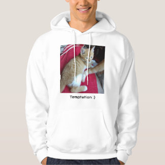 Veste À Capuche Photo de chat, Texte drôle devant et derrière ,