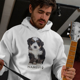 Veste À Capuche Photo personnalisée avec le nom de votre chien
