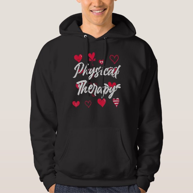 Veste À Capuche Physiothérapie Pt Physique Thérapiste Coeur Physiq (Devant)