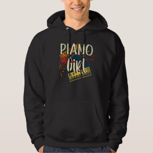 Veste À Capuche Piano Girl Pianiste