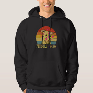 Veste À Capuche Pibble Mom Retro Vintage For Pitbull Dog Mom 1