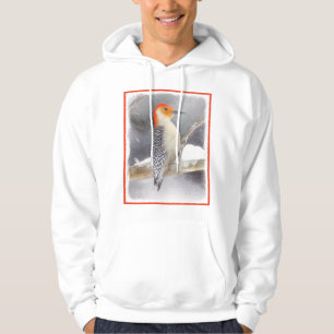 Veste À Capuche Pichette à ventre rouge Peinture Art original d'oi