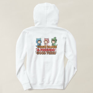 Veste À Capuche Pièce d'art de jolis amis de pixels