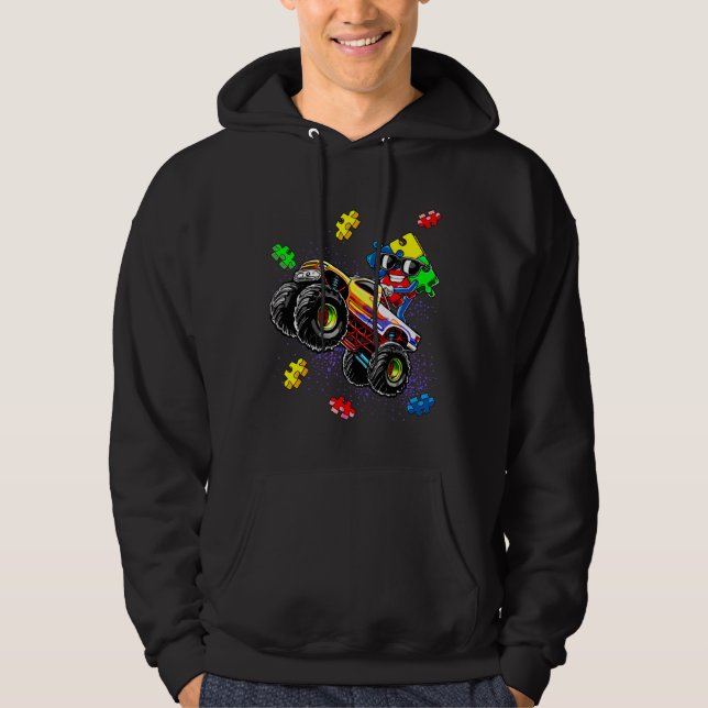 Veste À Capuche Pièce De Puzzle De Sensibilisation sur l'autisme D (Devant)