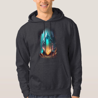 Veste À Capuche Pierre brillante 3D Turquoise