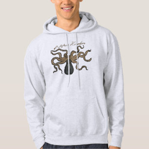 Veste À Capuche Pieuvre Kraken Antique Faune Marine Côtière
