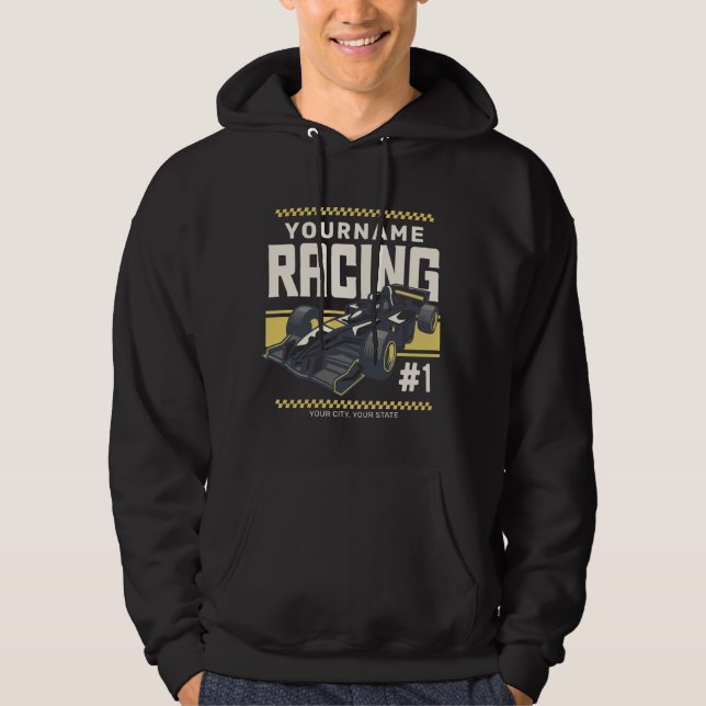 Veste À Capuche Pilote de voiture de course rapide de l'équipe de  (Devant)