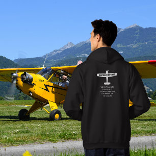 Veste À Capuche Pilote Étudiant Premier Solo Avion Drôle Personnal