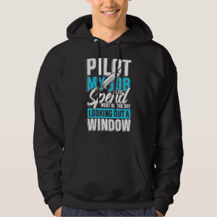 Veste À Capuche Pilote Mon Travail Est De Dépenser À Regarder Une