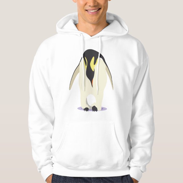 Veste À Capuche Pingouin avec l'oeuf (Devant)