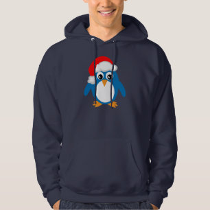 Veste À Capuche Pingouin mignon avec le casquette de Père Noël d