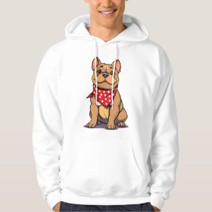 Veste À Capuche Pitbull Bouledogue mignon avec bandana Amoureux de