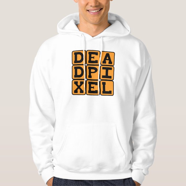 Veste À Capuche Pixel mort, image brûlée (Devant)