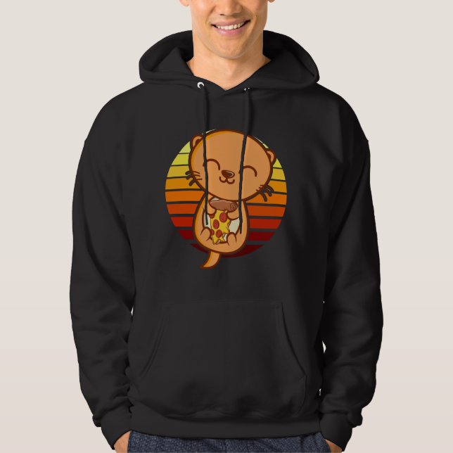 Veste À Capuche PIZZA OTTER Otter Lover Otter Otter Animal Cute Ot (Devant)