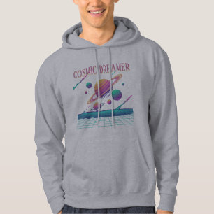 Veste À Capuche Planètes Rétro Vaporwave Synthwave