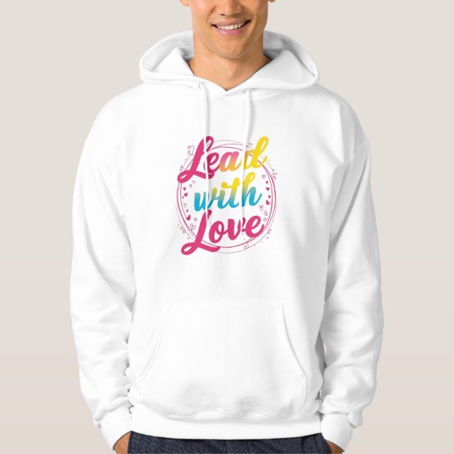 Veste À Capuche Plomb avec amour (Devant)