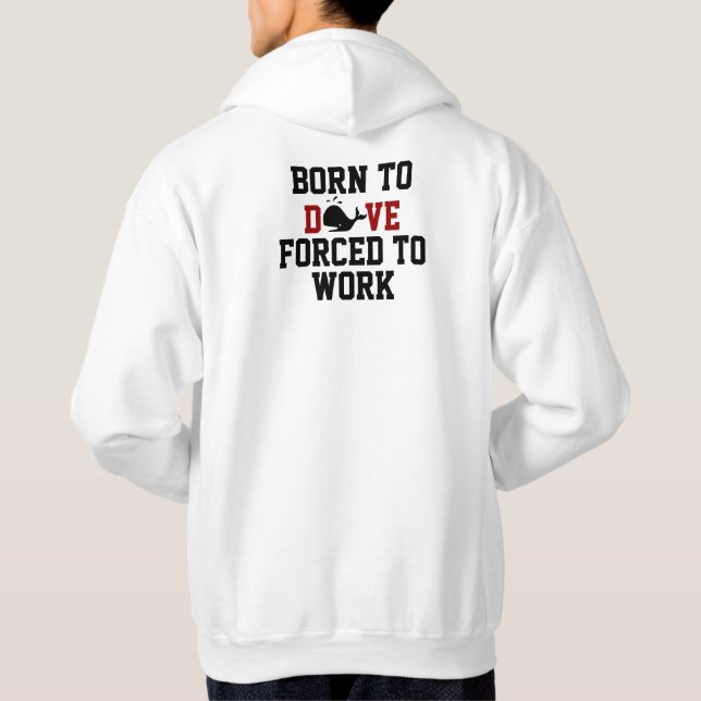 Veste À Capuche Plongeur drôle d'humour de plongée à l'air (Dos)