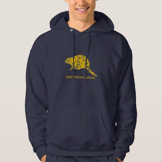 Veste À Capuche Plus de castors, svp (Devant)