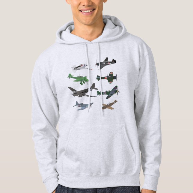 Veste À Capuche Plusieurs avions 2ÈME GUERRE MONDIALE (Devant)
