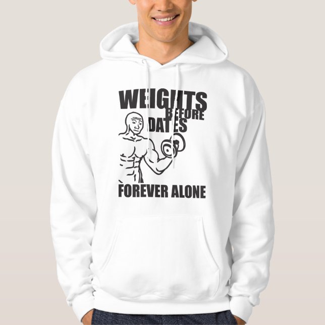 Veste À Capuche Poids avant dates - Pour toujours seul - Chemise m (Devant)