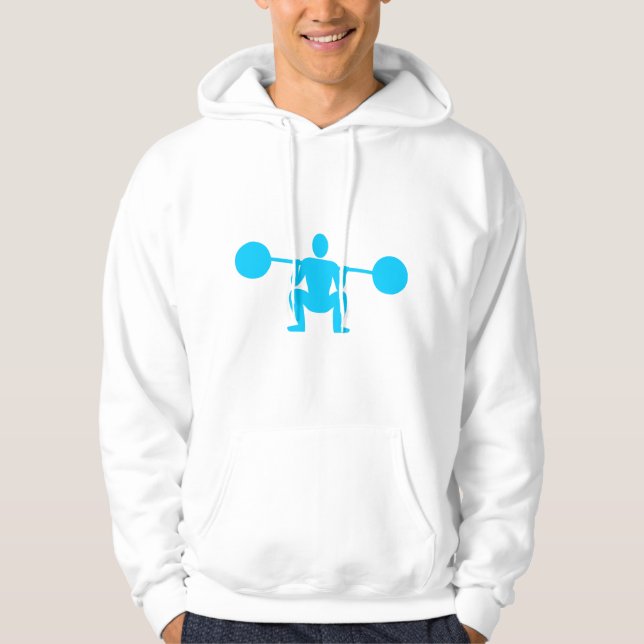 Veste À Capuche Poids Lifter 01 - Sky Blue (Devant)