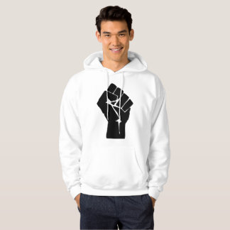 Veste À Capuche Poing Noir Levé - Résistance Protestation