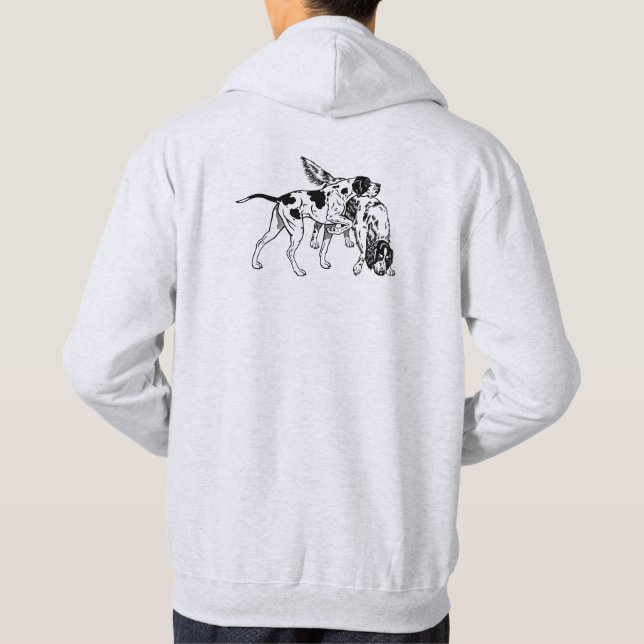 Veste À Capuche pointeur et setter anglais (Dos)