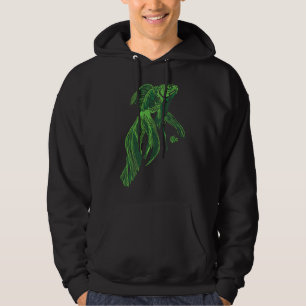 Veste À Capuche Poisson 02 vert