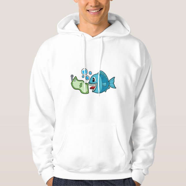 Veste À Capuche Poisson avec billet de banque (Devant)