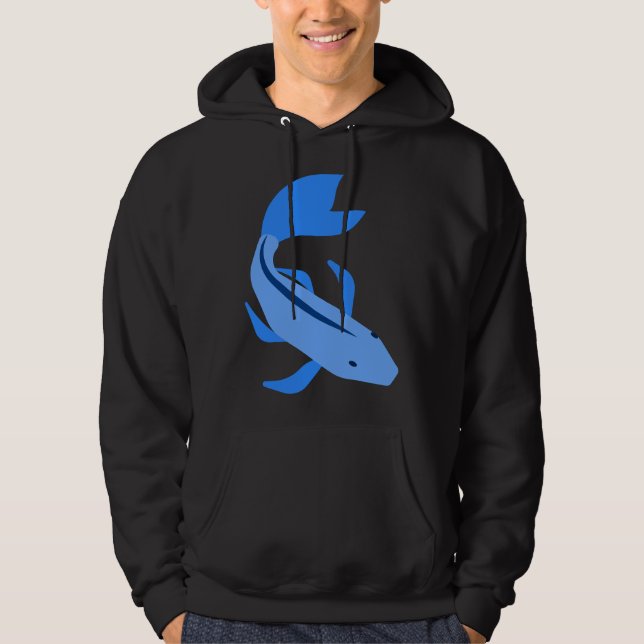 Veste À Capuche Poisson bleu 541 (Devant)