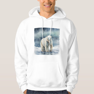 Veste À Capuche Polar Bear Print Sweatshirt à capuche pour hommes